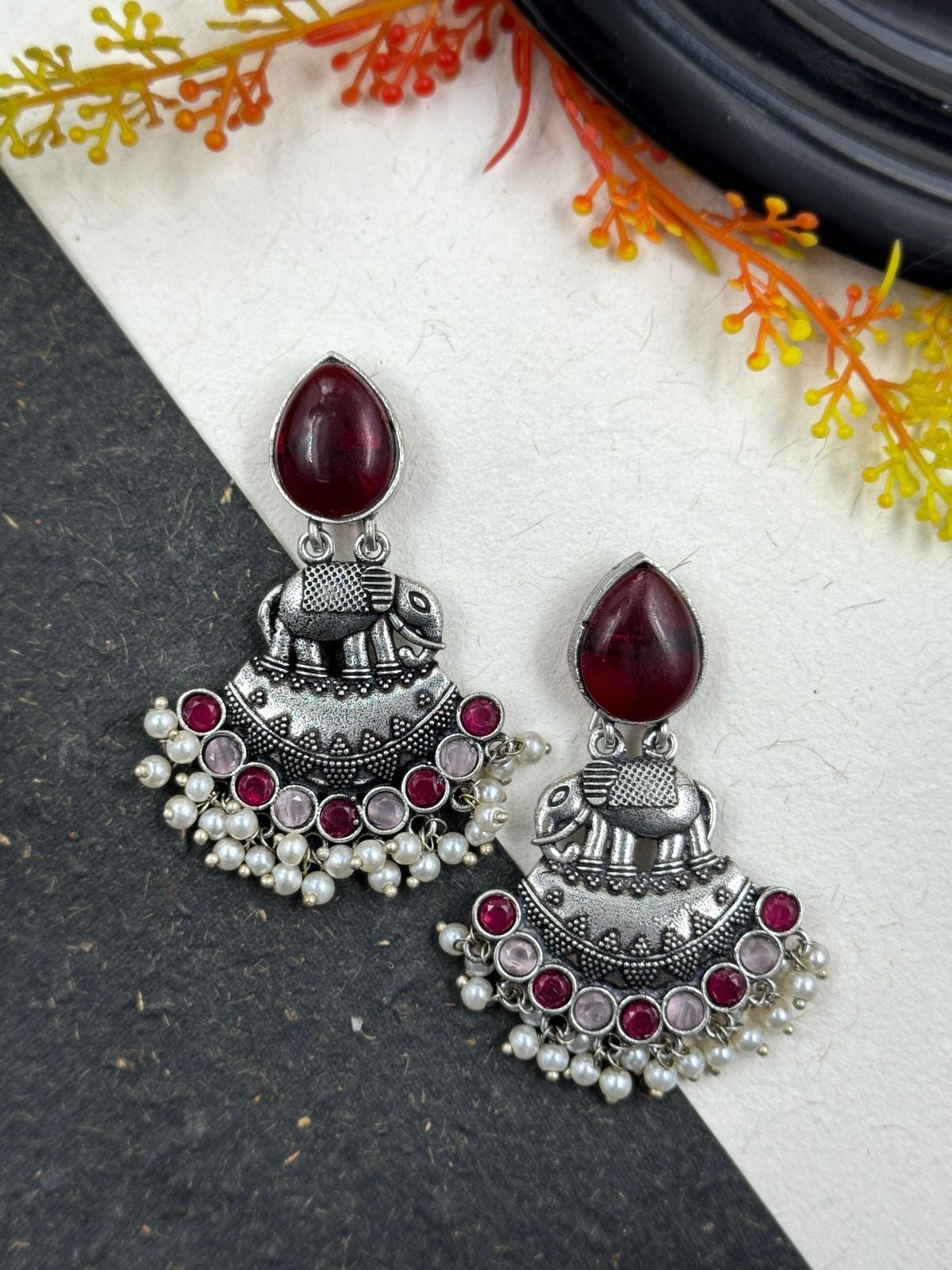 KALAHARI earrings (Red)