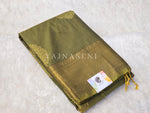 Load image into Gallery viewer, Semi Kanchi Silk x Gold Zari Saree - Olive
