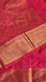 Load image into Gallery viewer, Semi Soft Silk Gold Zari Saree - Rani
