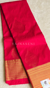 Semi Kanchi Silk x Gold Zari Saree - Rani