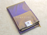 Load image into Gallery viewer, Semi Kanchi Silk x Gold Zari Saree - Heather Purple (Gold dual tone)
