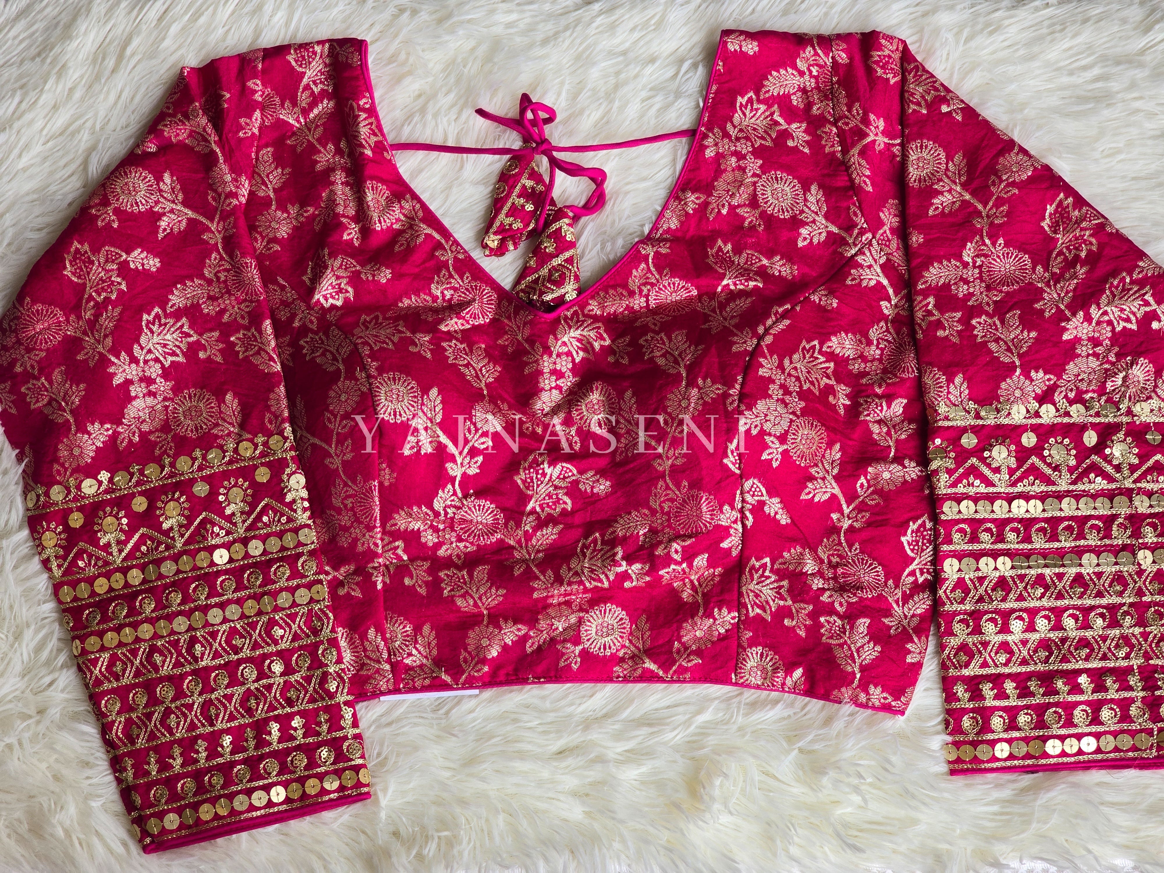 Hot Pink : Readymade blouse [TAANYA]