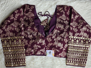 Dark Burgundy : Readymade blouse [TAANYA]