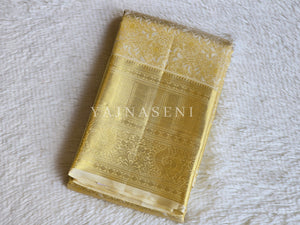 AURIC WEAVE - Pure Kanjivaram Silk Saree with Gold Zari