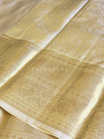 Load image into Gallery viewer, AURIC WEAVE - Pure Kanjivaram Silk Saree with Gold Zari
