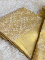 Load image into Gallery viewer, AURIC WEAVE - Pure Kanjivaram Silk Saree with Gold Zari
