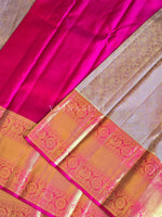 Load image into Gallery viewer, BLOSSOM KISS - Pure Kanjivaram Silk Saree with Gold Zari
