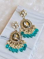 Load image into Gallery viewer, ASHVI earrings (Turquoise)
