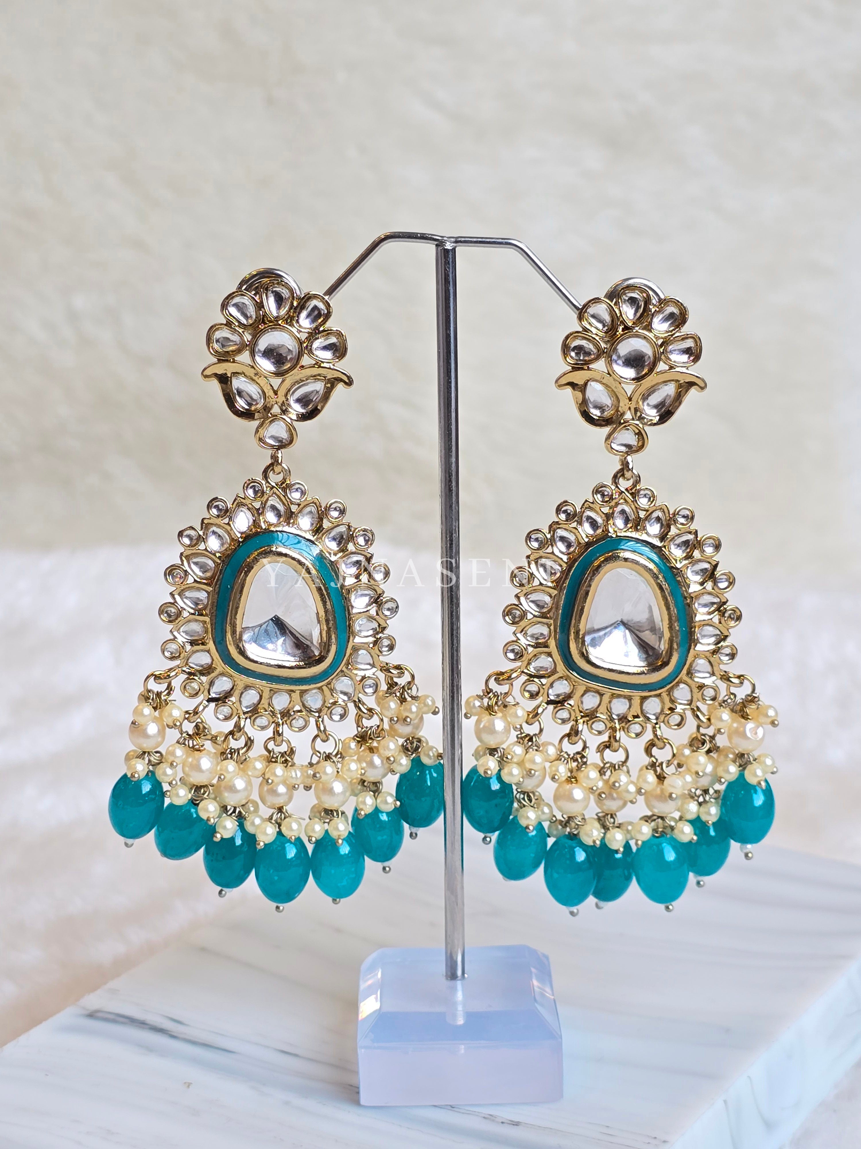 ASHVI earrings (Teal)