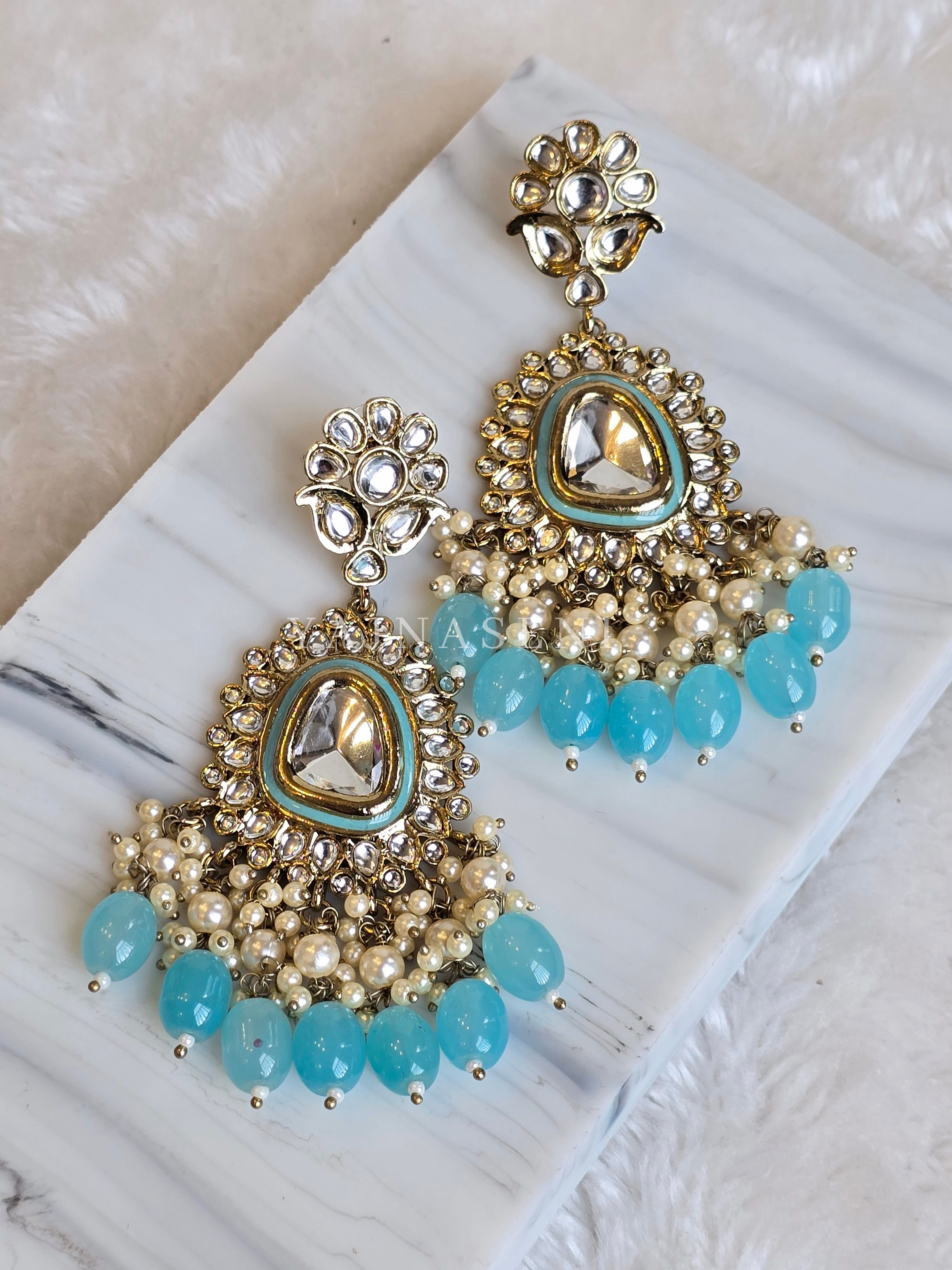 ASHVI earrings (Light Blue)