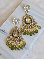 Load image into Gallery viewer, ASHVI earrings (Olive)
