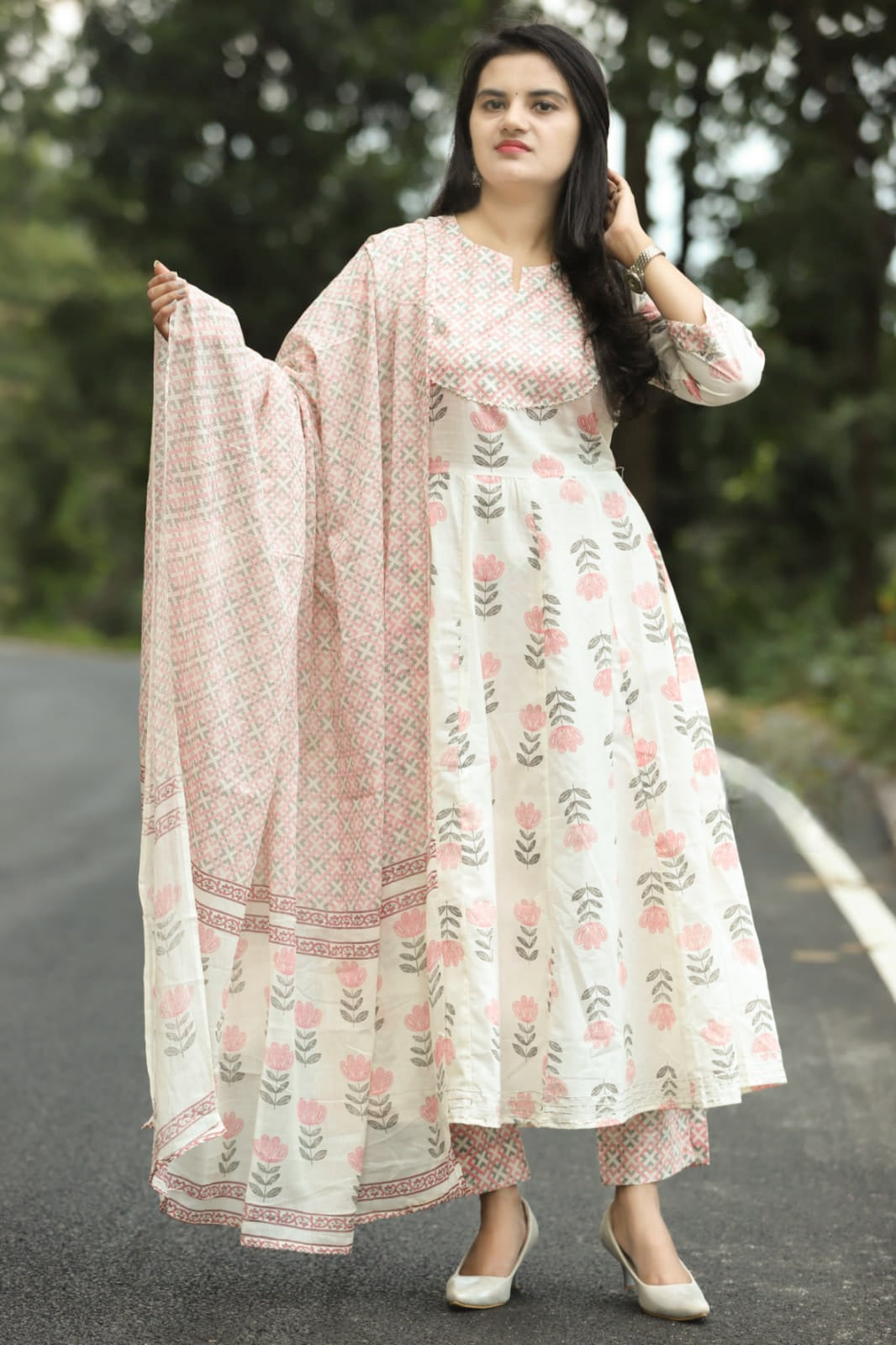 Anarkali kurti set - SHIFANA – Yajnaseni