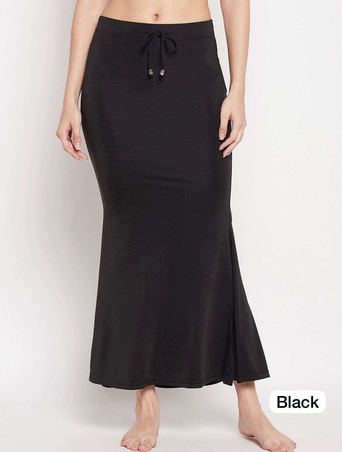 Buy Spangel Fashion Saree Shapewear Petticoat for Women (S, Black