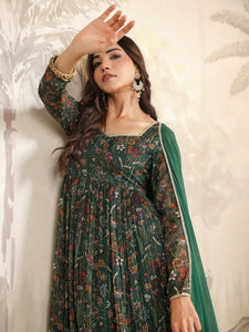 RUHI [S / 36] - Anarkali Kurti Dress Set