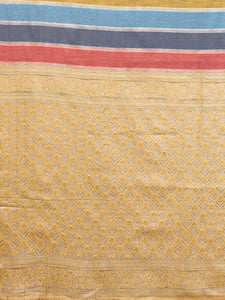 Linen Striped Saree : Multicolour