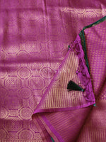 Load image into Gallery viewer, Banarasi Brocade Soft Silk Saree - Purple x Green
