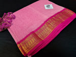 Load image into Gallery viewer, Kalyani Cotton Saree - Carnation with Pink
