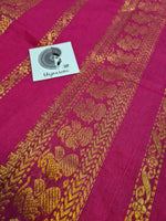 Load image into Gallery viewer, Kalyani Cotton Saree - Carnation with Pink
